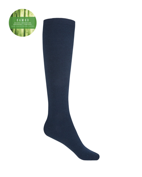 Plain bamboo socks Color Navy - 1