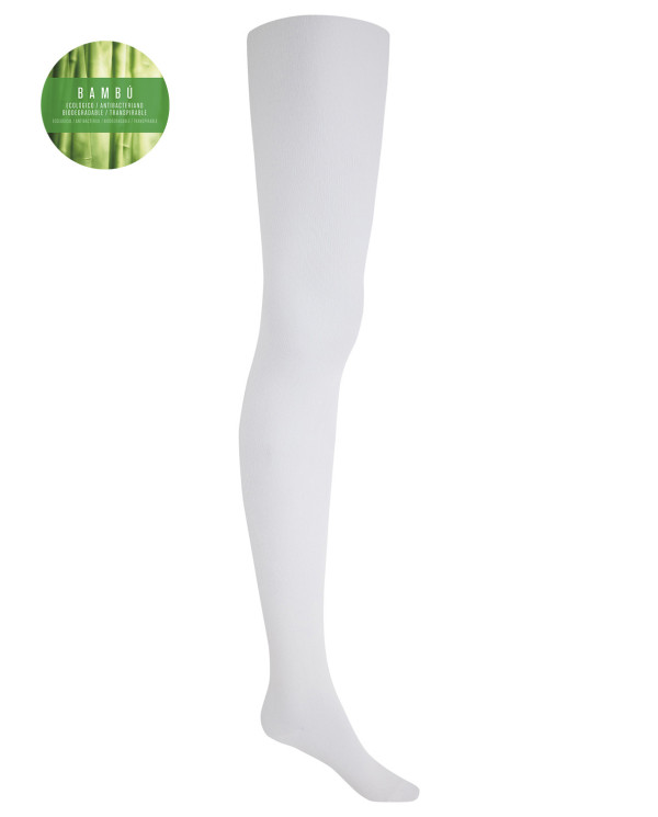 Smooth bamboo tights Color White - 1