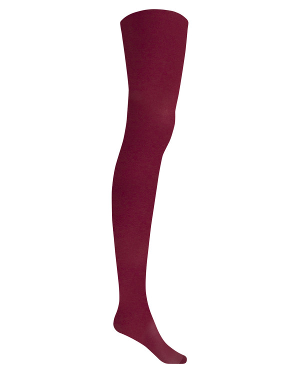 Collants loisirs lisses Couleur Bordeaux - 1