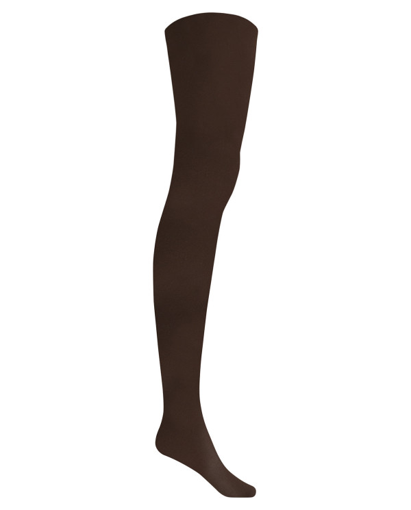 Smooth leisure tights Color Brown - 1