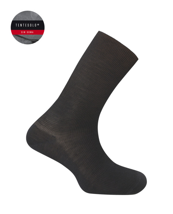 Ribbed wool socks - Tentesolo Color Black - 1