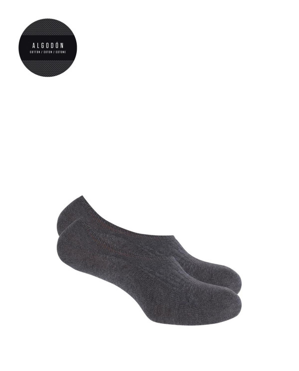 Pack de 2 calcetines invisibles lisos Color Gris - 1