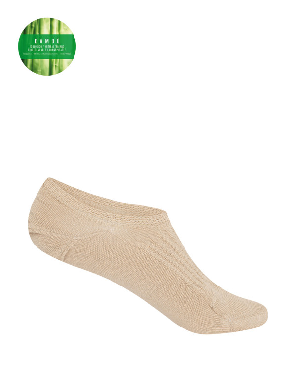 Chaussettes invisibles en bambou Couleur Beige - 1