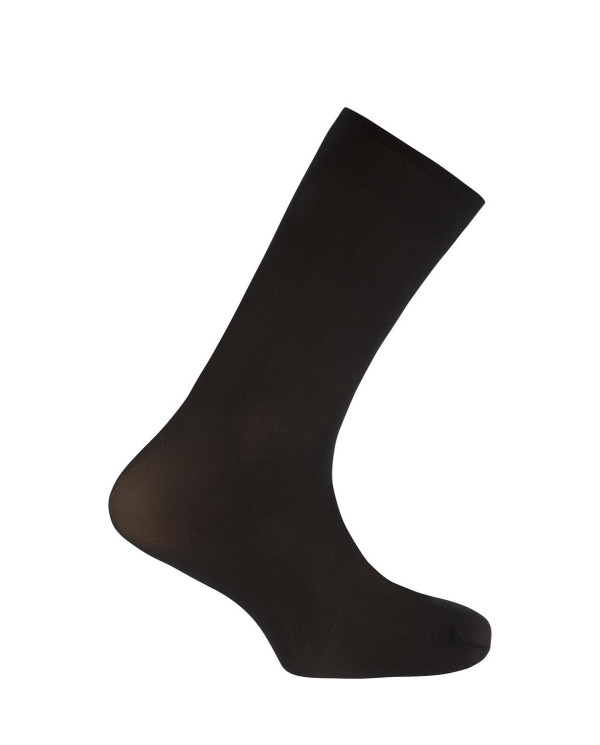 Chaussettes unies en polyamide - Tal Cual Couleur Noir - 1