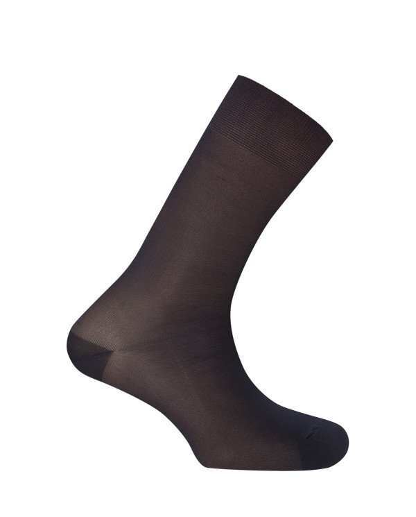 Plain polyamide socks - Trenil-Silk Color Navy - 1