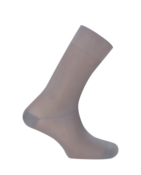 Chaussettes unies en polyamide - Trenil-Silk Couleur Gris - 1