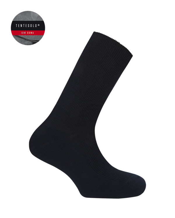 Ribbed hem socks - Tentesolo Color Navy - 1