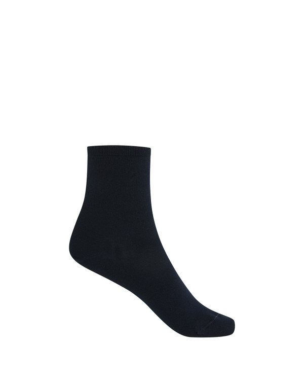 Chaussettes unies en modal Couleur Bleu marine - 1