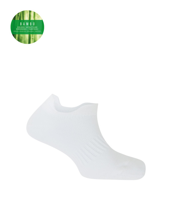 Chaussettes en bambou à double languette Couleur Blanc - 1