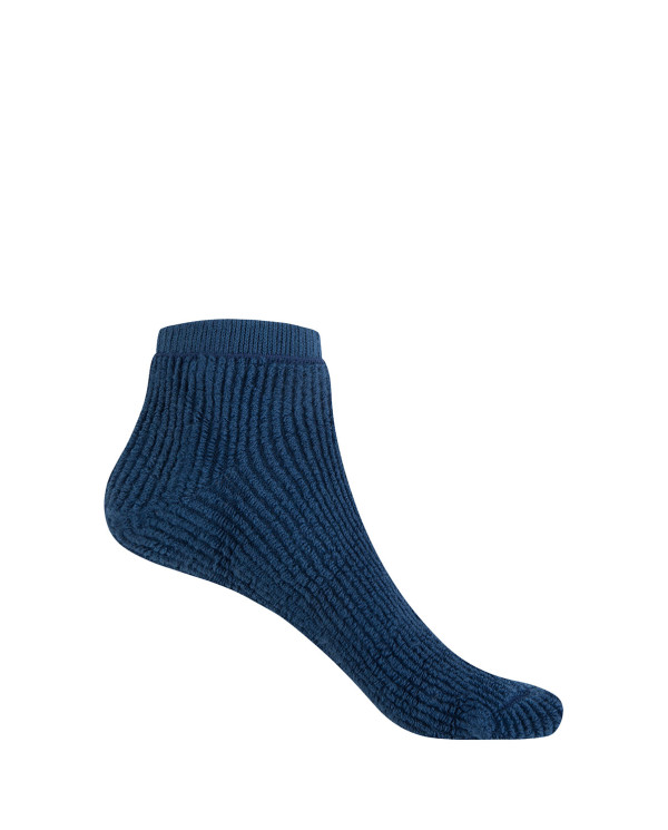 Chaussettes en acrylique avec boucle extérieure - Sweet Home Couleur Bleu - 1