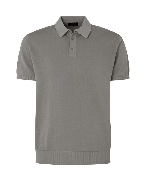 Polo tricoté Couleur Beige - 1