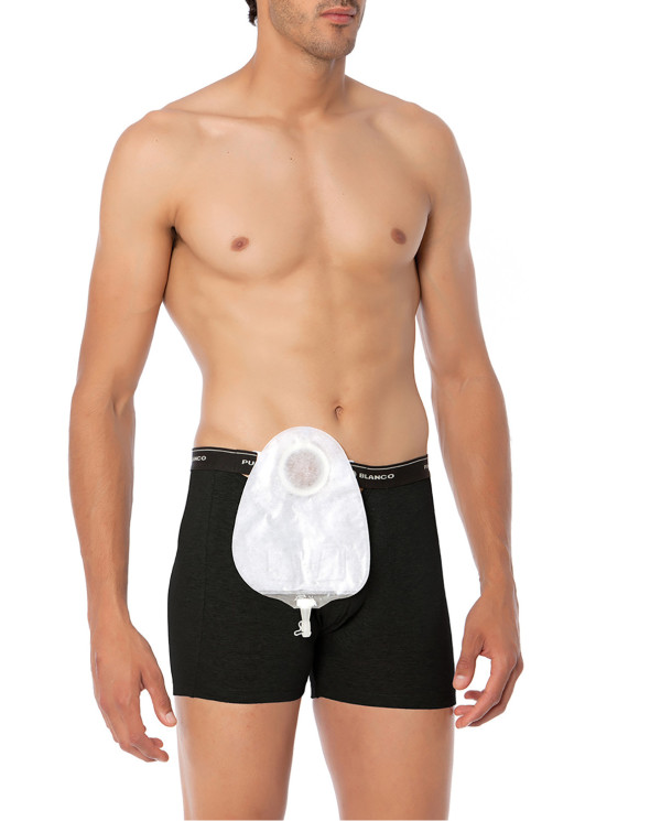 Ostomy Boxer Color Black - 1