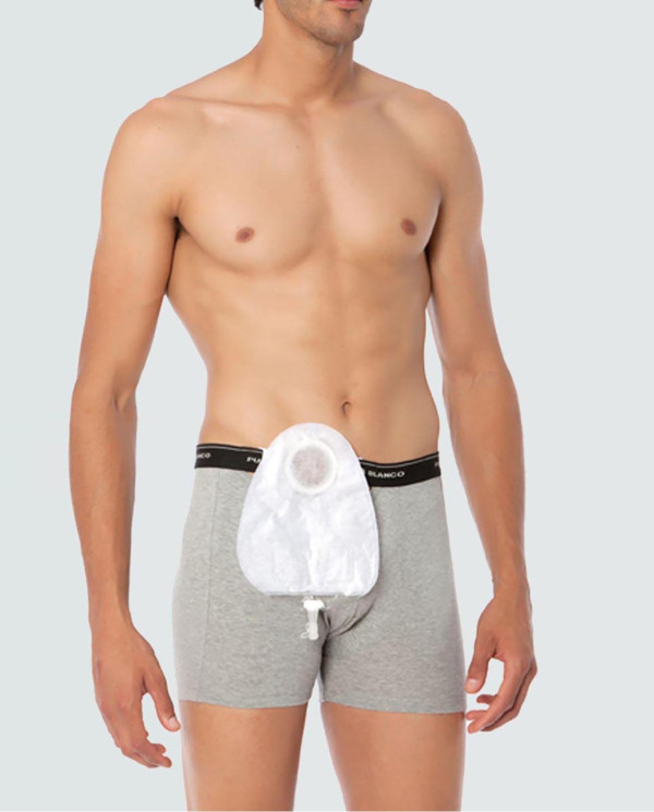 Ostomy Boxer Color Grey - 1