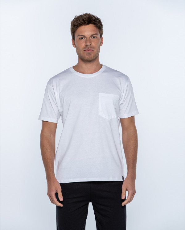 T-shirt manches courtes, Basix Couleur Blanc - 1