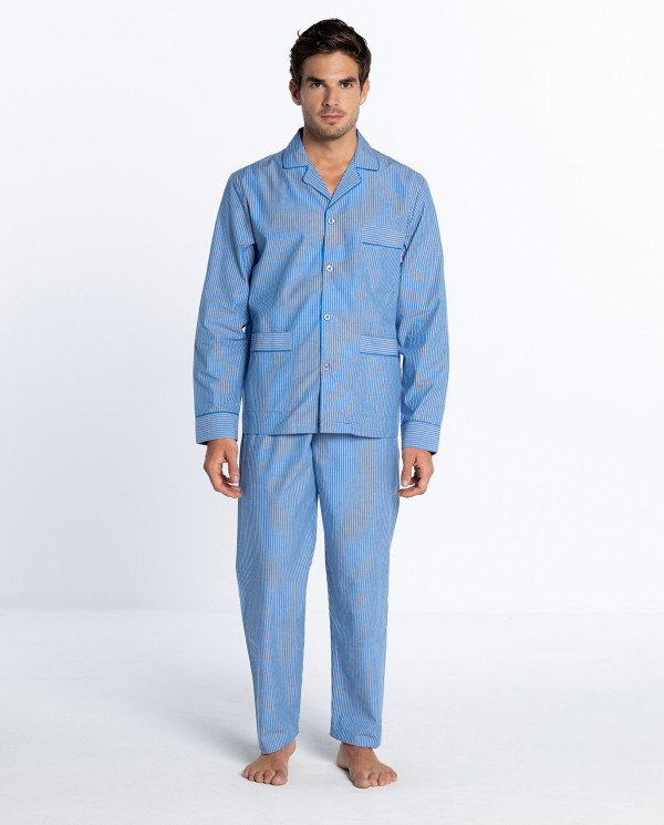 Ensemble long, Bedwear, Ernest Couleur Bleu - 1