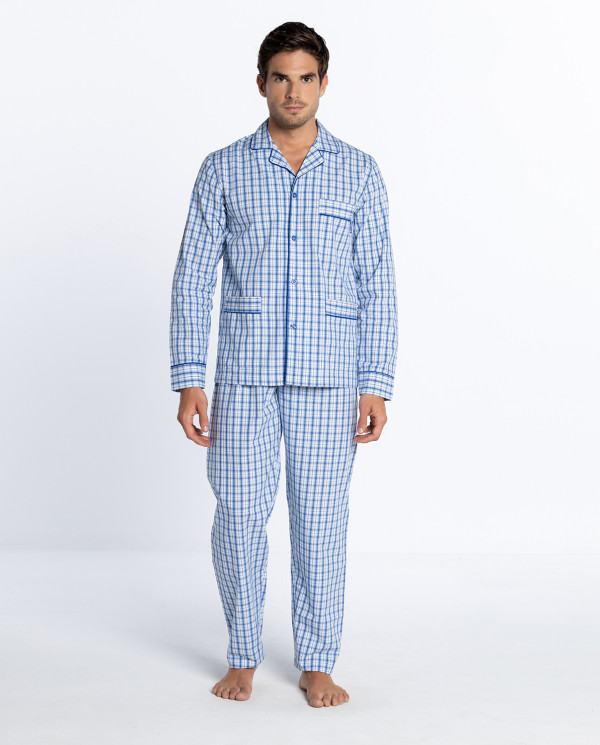 Ensemble long, Bedwear, Stanley Couleur Bleu - 1