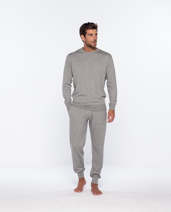 Long organic cotton pajamas, Organix Color Grey - 1 - 2 - 3 TALLA PLUS