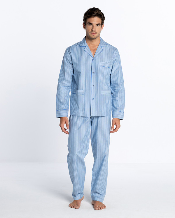 Ensemble long, Bedwear, Oliver Couleur Bleu - 1