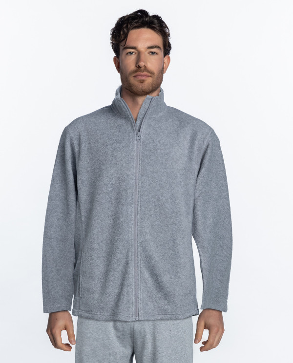 Fleece jacket, Basix Color Grey - 1