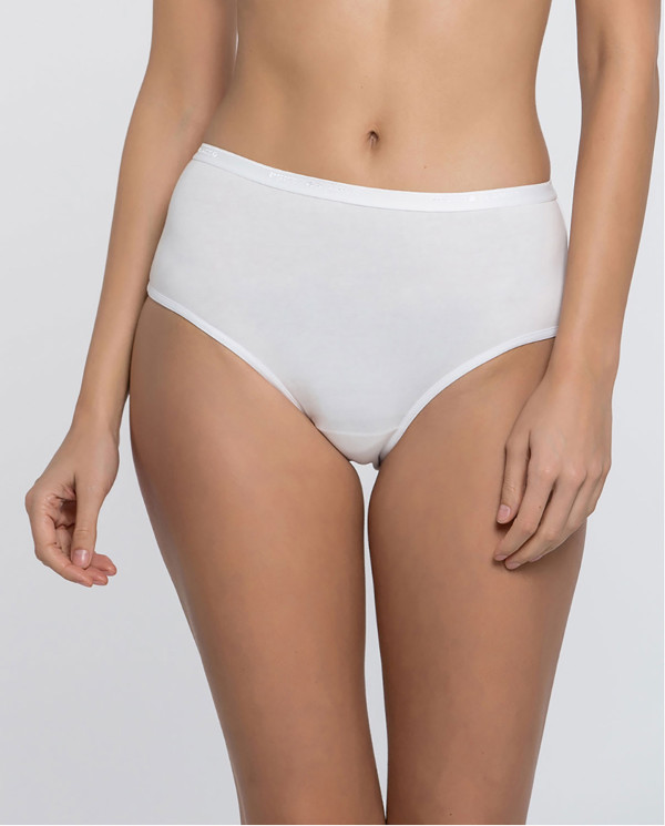 Brief haute Basix Couleur Blanc - 1