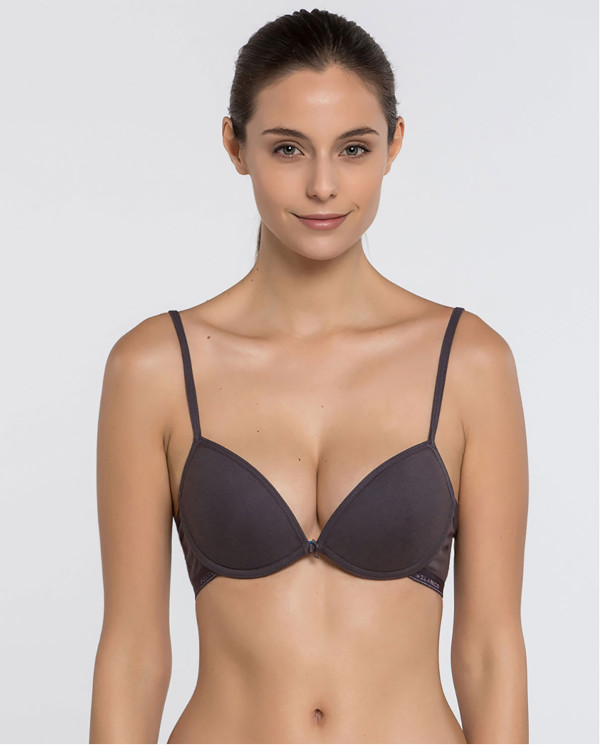 Soutien-gorge Push-Up Basix Couleur Gris - 1