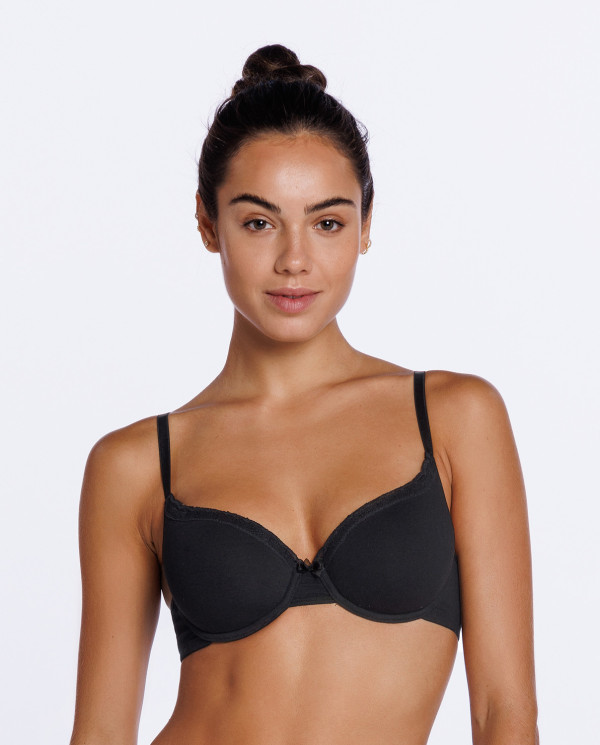 Soutien-gorge mousse et armature Urban Lace Couleur Noir - 1