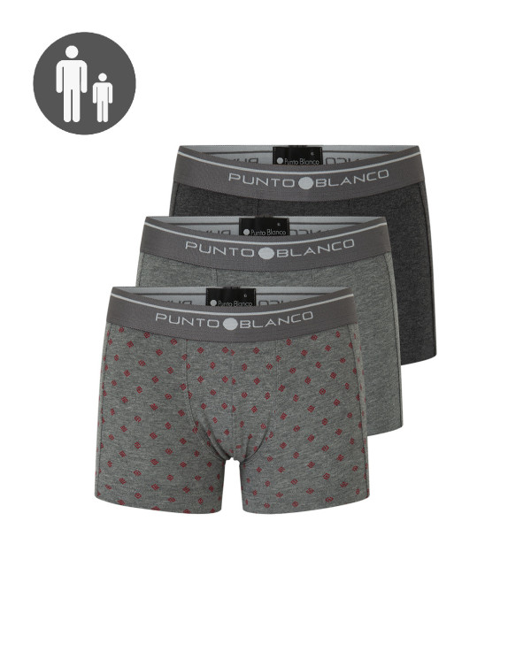 Pack 3 Boxers Basix. Couleur Assorti - 1