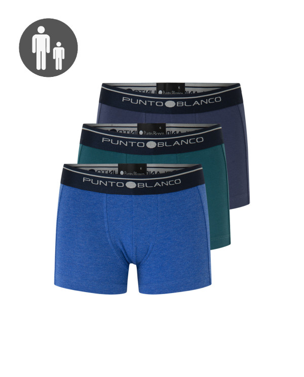 Basix 3 Pack Boxers Color Assorted - 1