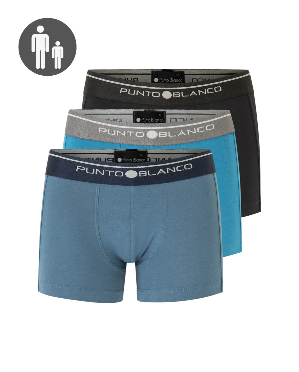 Triple Boxers Basix Color Assortit - 1