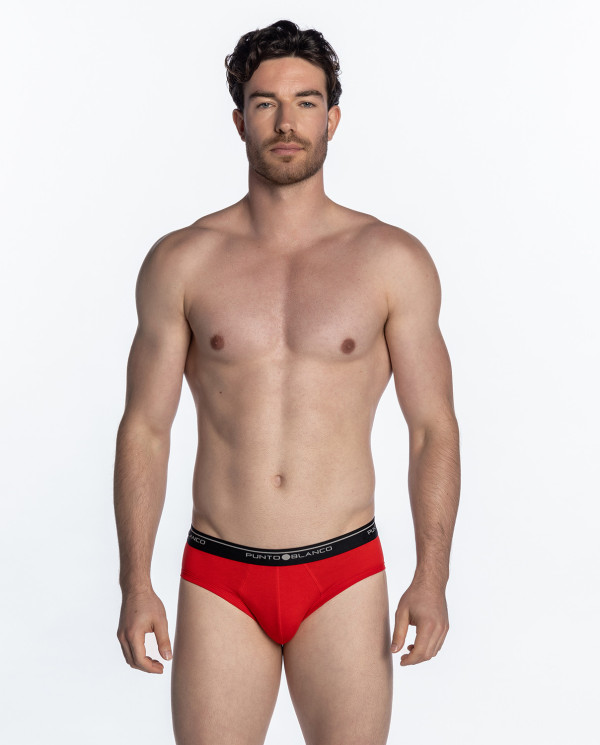 Slip, Basix Couleur Rouge - 1