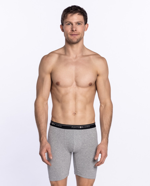 Boxer cycliste Basix Couleur Gris - 1