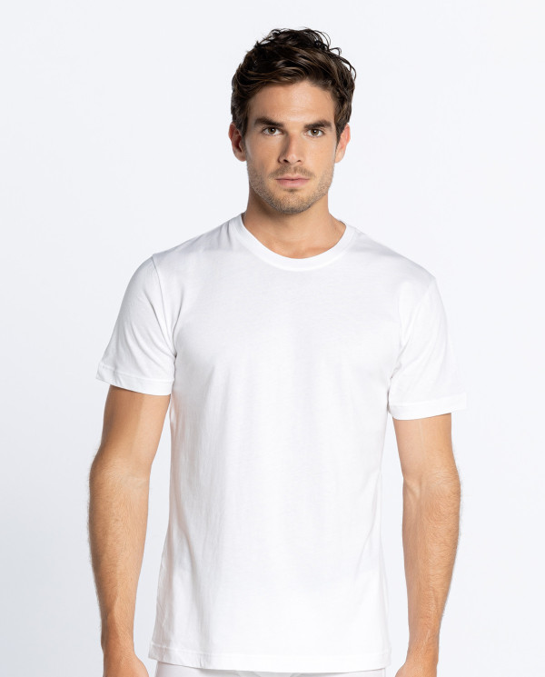 Short sleeve T-shirt, Basico Color White - 1