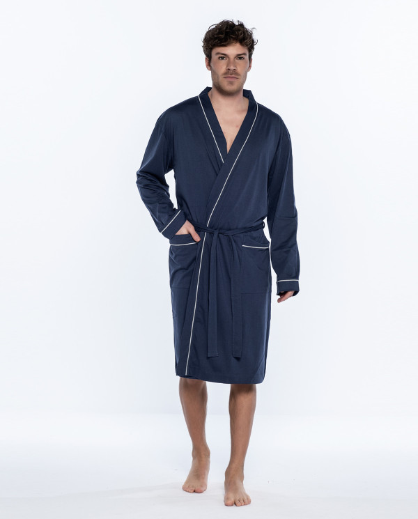 Robe de chambre « Basix » Couleur Bleu - 1