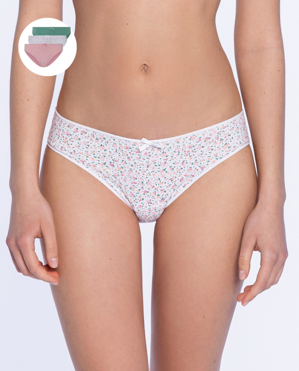 Lot de 3 slips en coton, Undie's Pack Couleur Assorti - 1