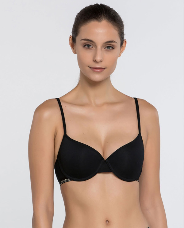 Soutien-gorge mousse Basix Couleur Noir - 1