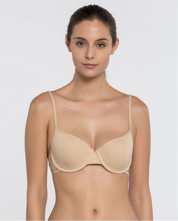 Basix Foam Bra Color Beige - 1