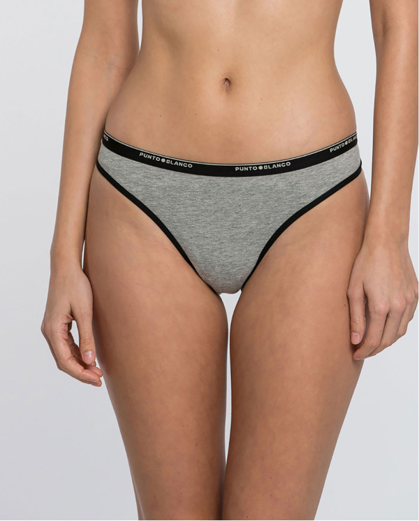 Basix Thong Color Grey - 1