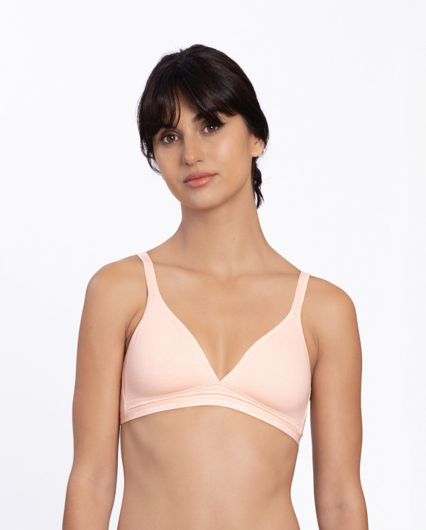 Basix Bra without foam Color Salmon - 1