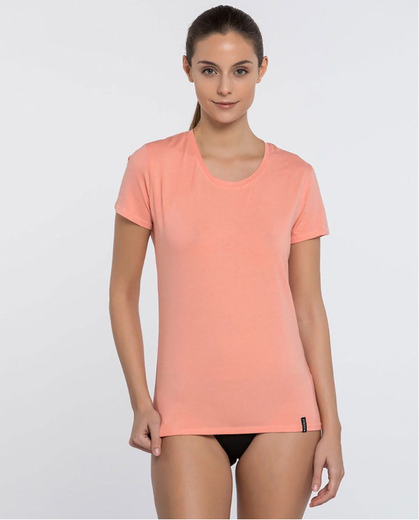 Basix short-sleeve T-Shirt Color Salmon - 1