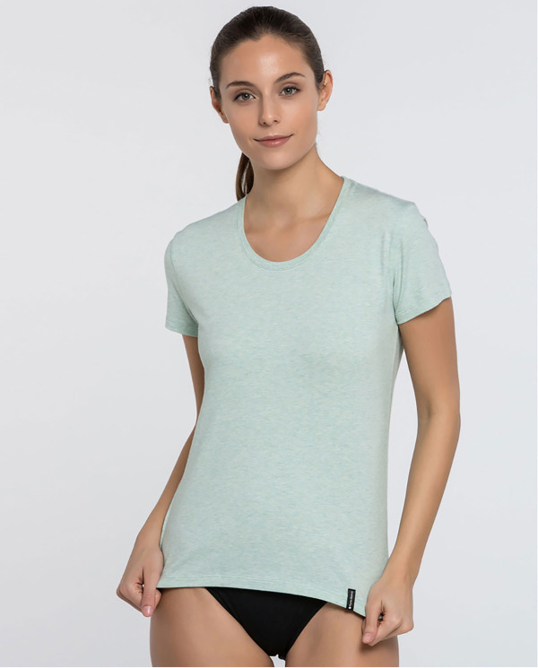 Basix short-sleeve T-Shirt Color Green - 1