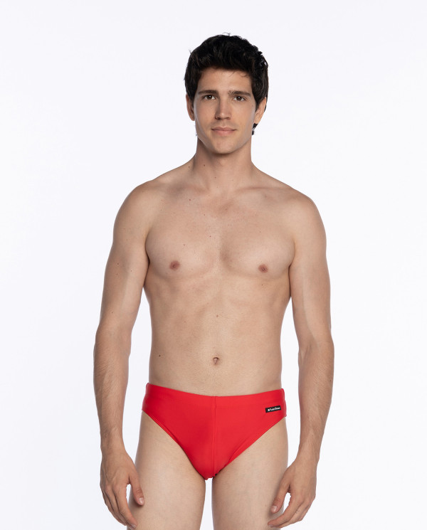 Slip de bain Basic Line Couleur Rouge - 1