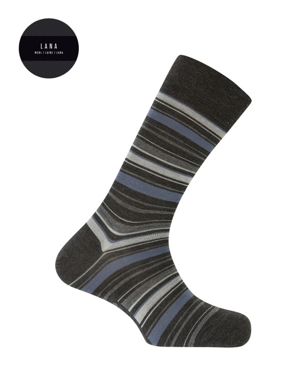 Chaussettes en laine - liste Couleur Gris fonce - 1