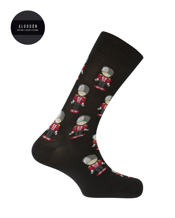 Chaussettes en coton - soldat de plomb Couleur Noir - 1