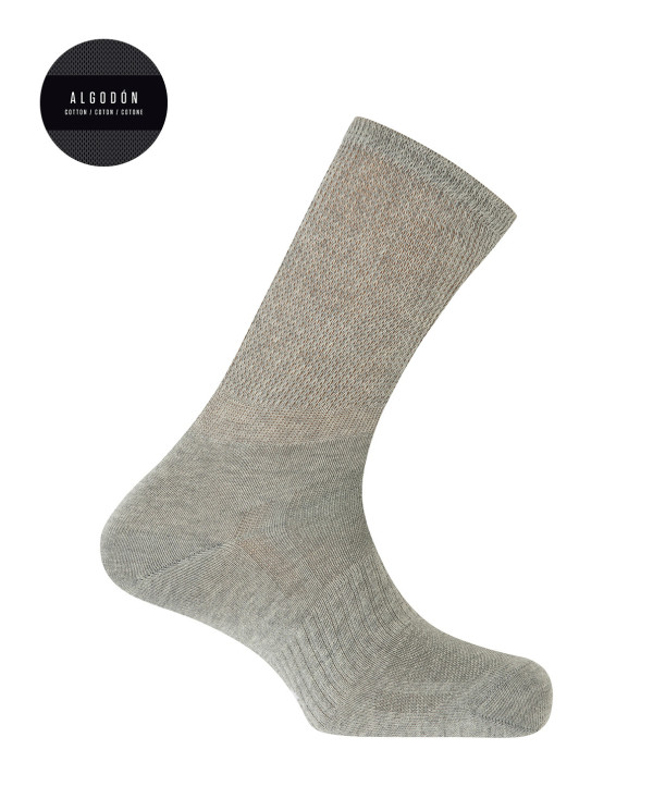 Chaussettes en coton - sport Couleur Gris - 1