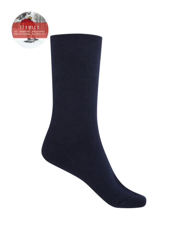 Cotton socks - inner lining - Thermal Color Black - 1